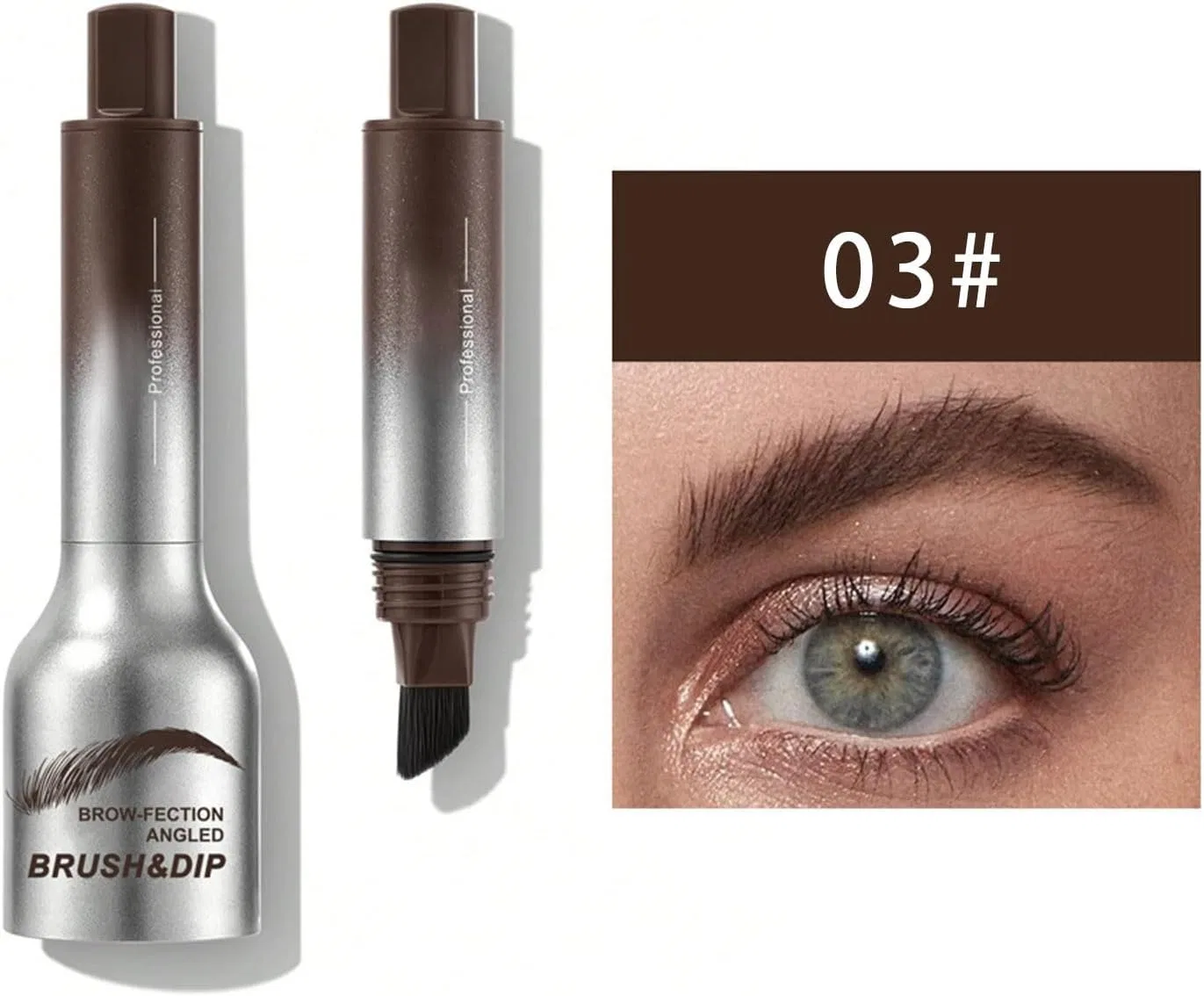 Подводка для бровей жидкая 0.1mm с кистью No brand — фото 3