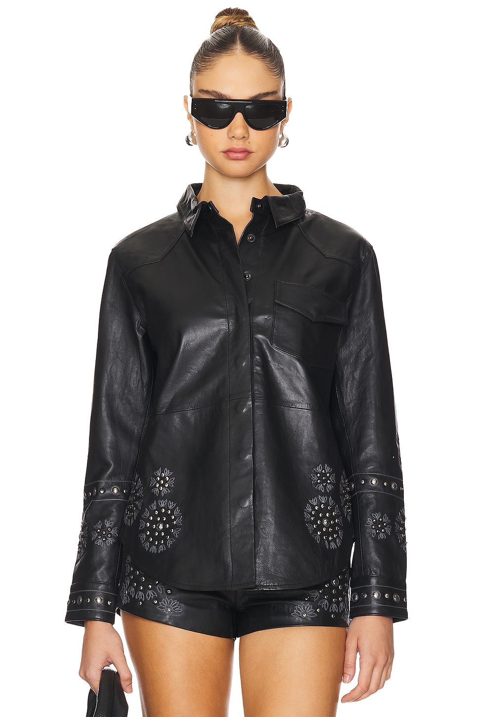 

Рубашка-Отражение Understated Leather, черный