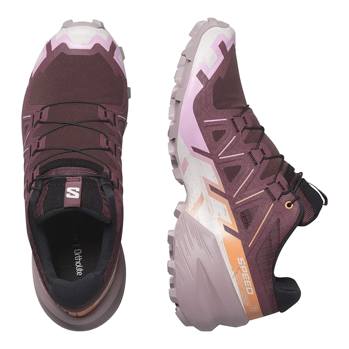Женские трейловые кроссовки SPEEDCROSS 4 Salomon, оранжевый — фото 3