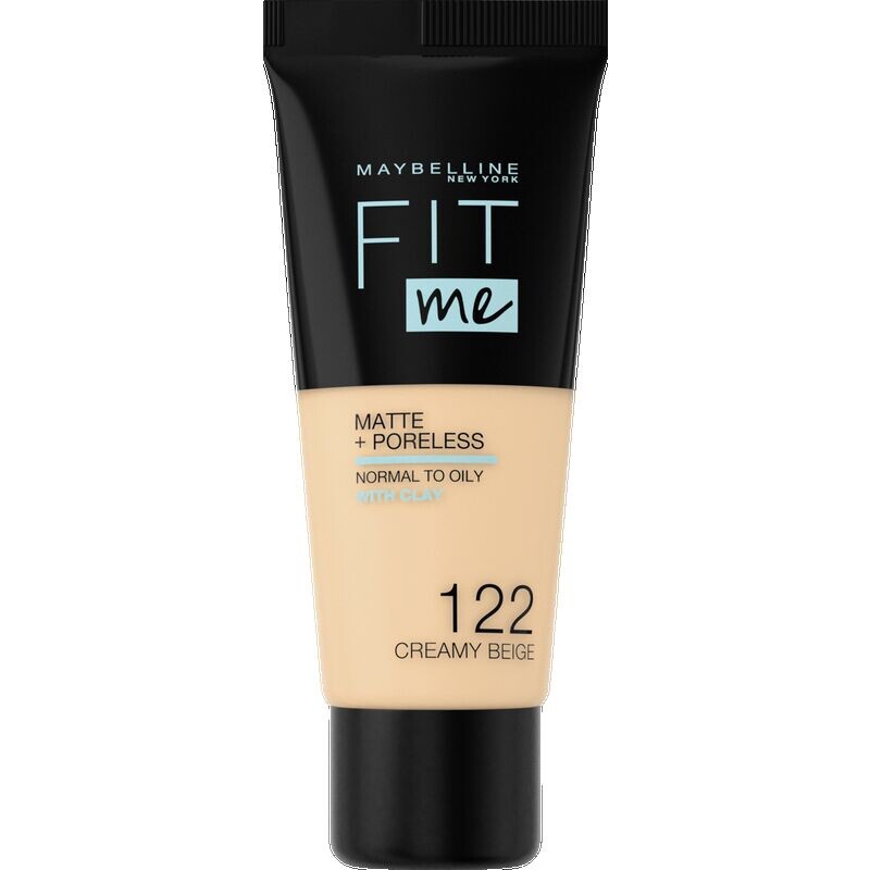 

Подходит мне! Матовый + пористый макияж № 122 Creamy Beige Maybelline New York, 30 ml