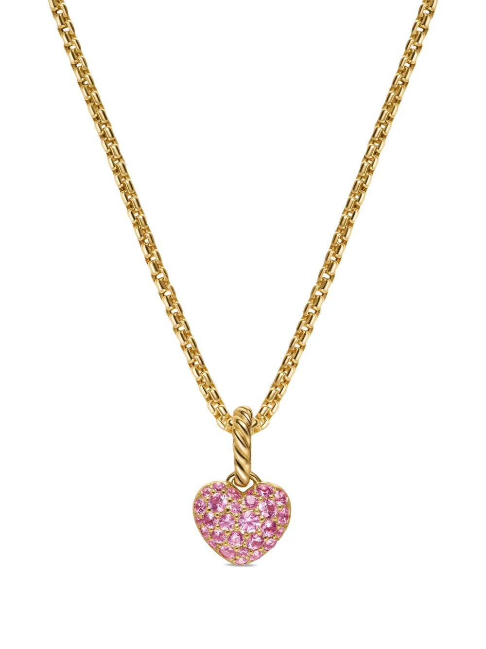 

Золотое колье Petite Pavé© с сапфирами David Yurman, золотой