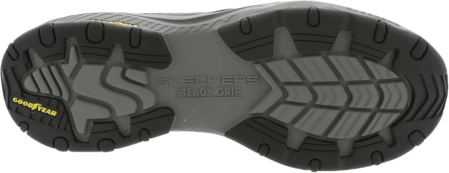 Мужские кожаные слипоны Skechers Craster Lanigan Twin Gore с закругленным носком, черный — фото 4