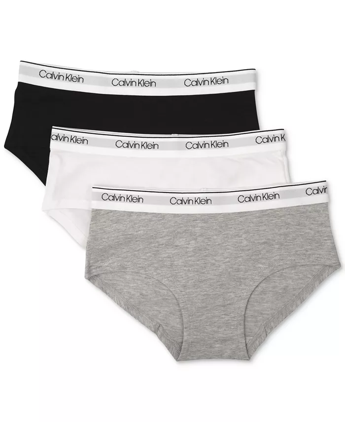 

3 шт. Трусы-хипстер, для девочек и подростков Calvin Klein, серый