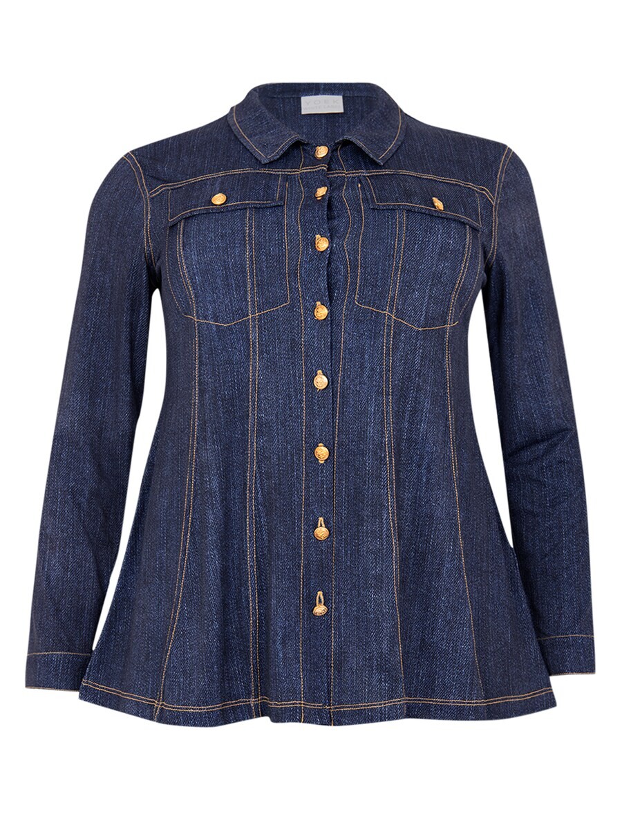 

Блуза Yoek Blouse, цвет Blue denim/Dark blue