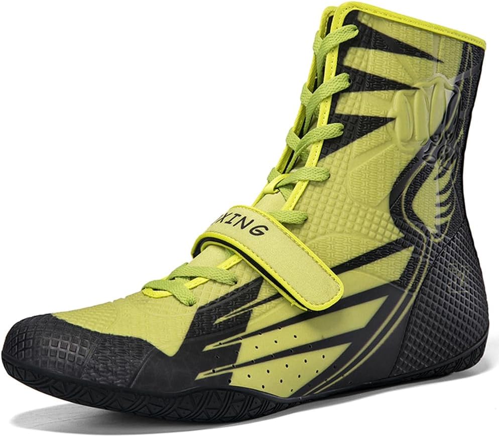 

Борцовки для мужчин, высокие профессиональные боксерские ботинки, боевые, противоскользящие, прочные, дышащие, для пауэрлифтинга, бодибилдинга и тяжелой атлетики Hiuzylqx, A