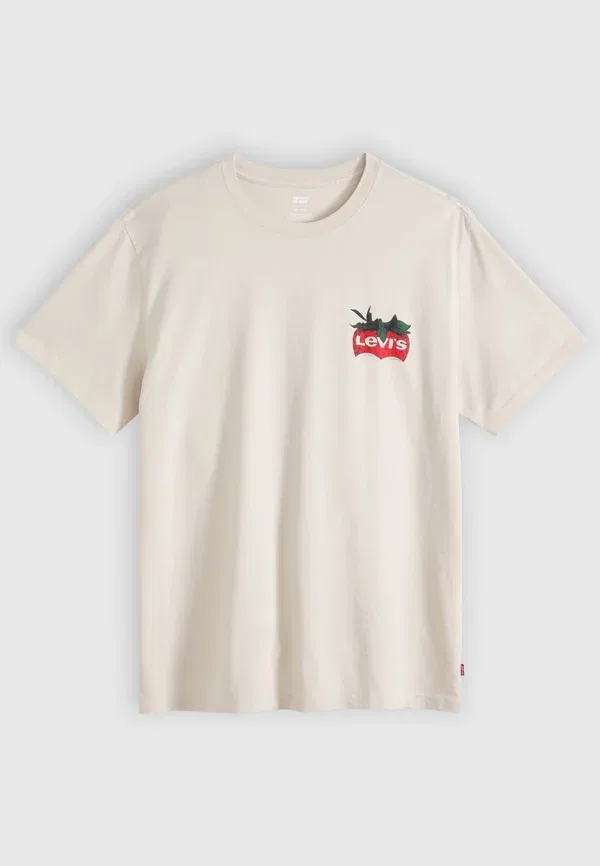 Футболка Levi's Relaxed fit print t-shirt, цвет прибрежный креативный свежий и гладкий пемзовый камень — фото 4