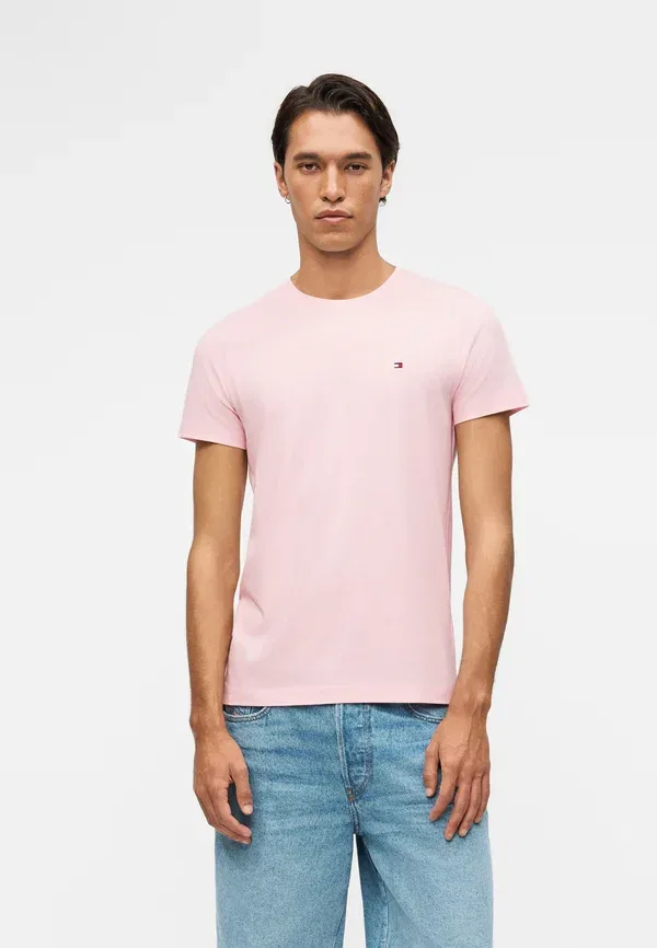 Футболка Tommy Hilfiger Slim Fit Tee Core Essentials Basic T-Shirt, розовый