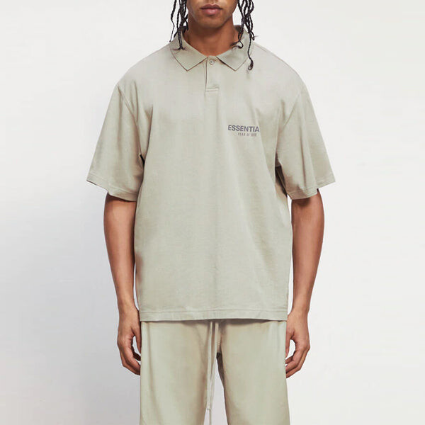 Рубашка fw20 logo polo shirt 'moss' Fear Of God Essentials, зеленый — фото 2