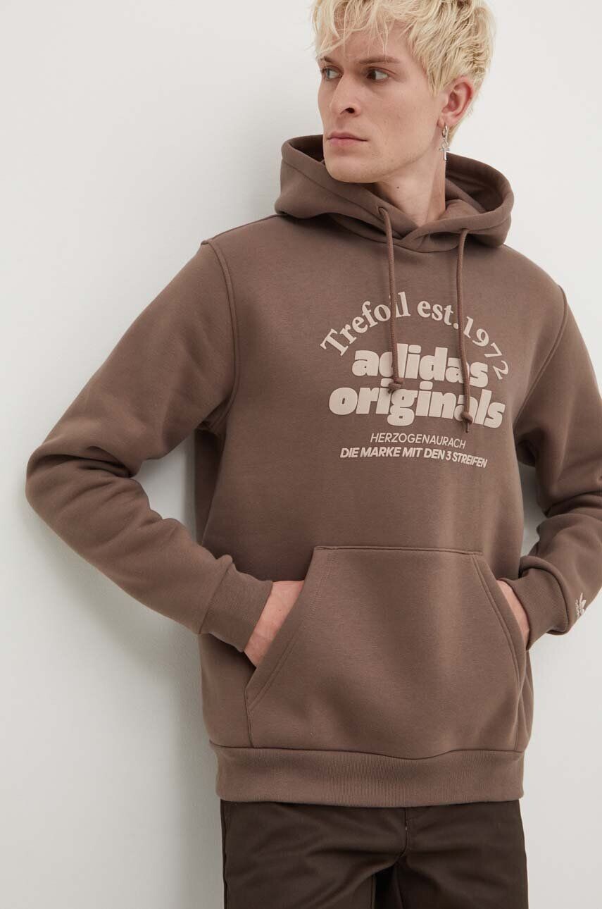 

Толстовка с капюшоном adidas Originals, коричневый