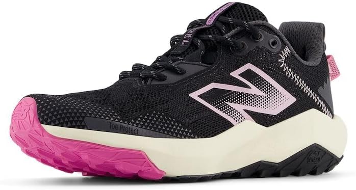 

Детские кроссовки New Balance Dynasoft Nitrel V6 на шнуровке (унисекс), черный/розовый