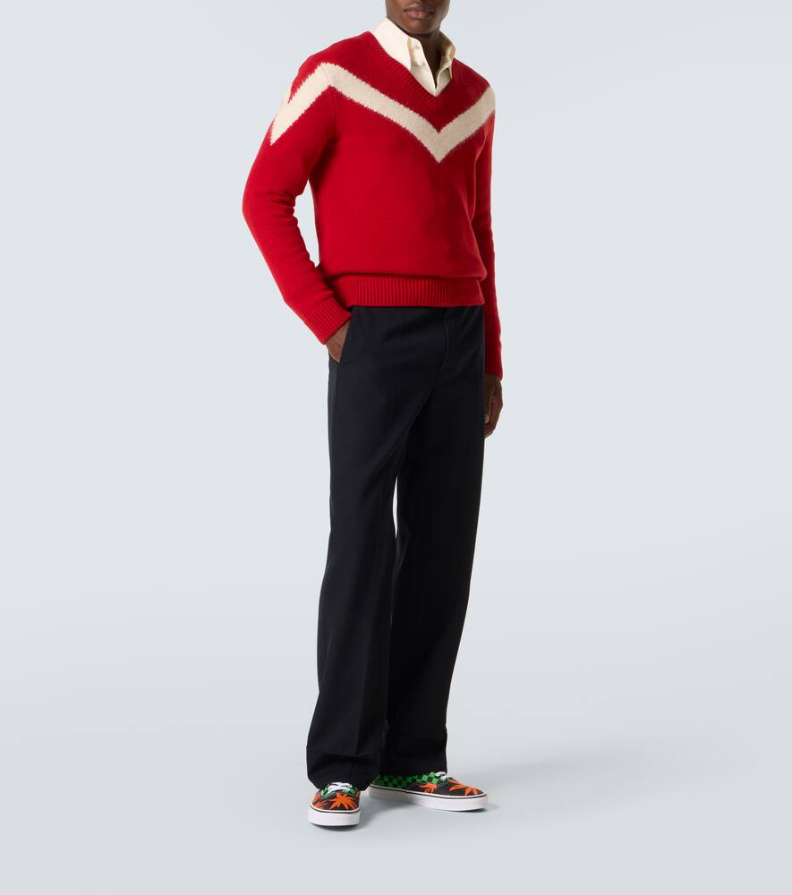 Кроссовки Vans с принтом VLogo Valentino Garavani, Nero-Rosso Sport — фото 2