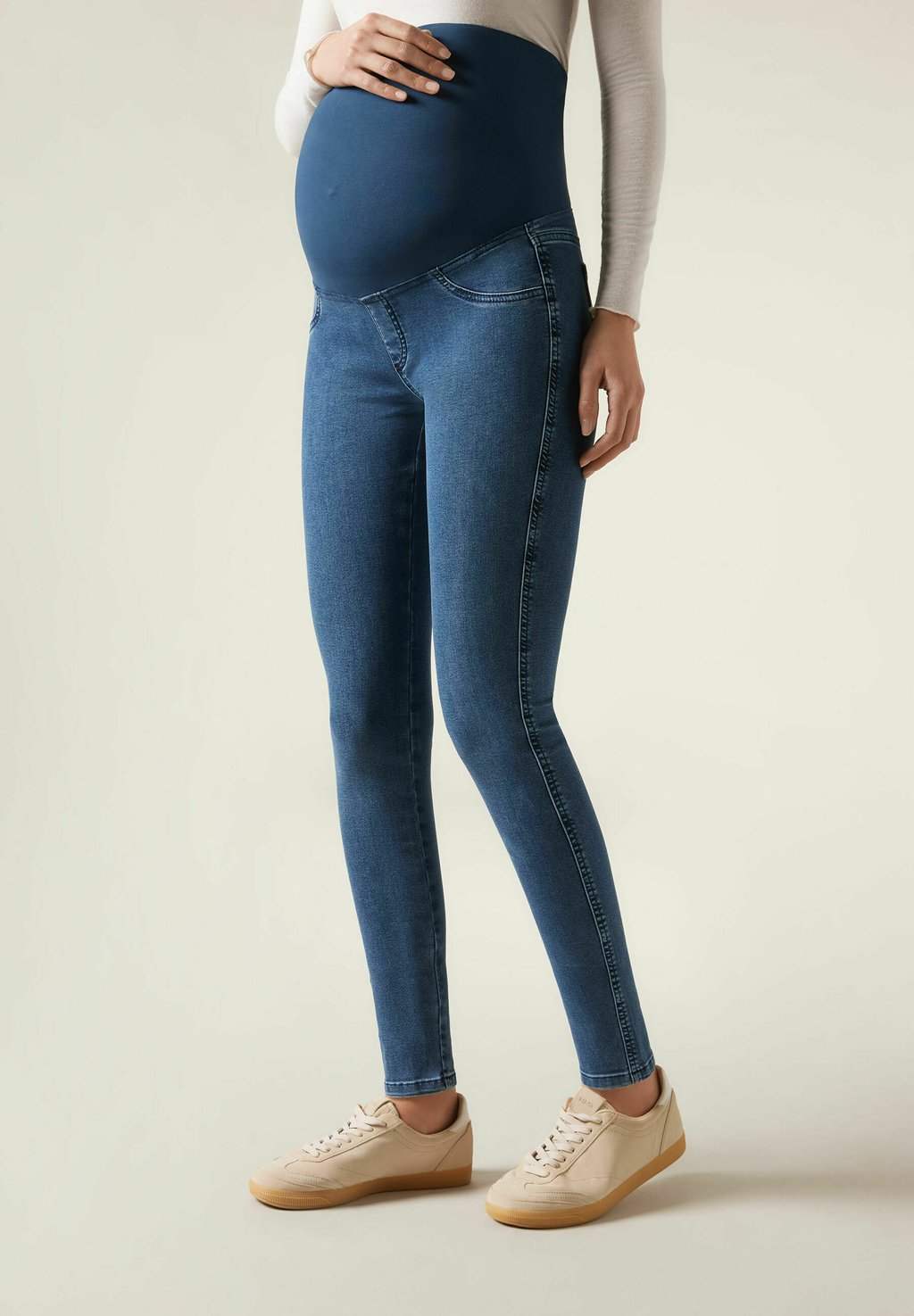 

Джеггинсы MATERNITY Calzedonia, сине-серый