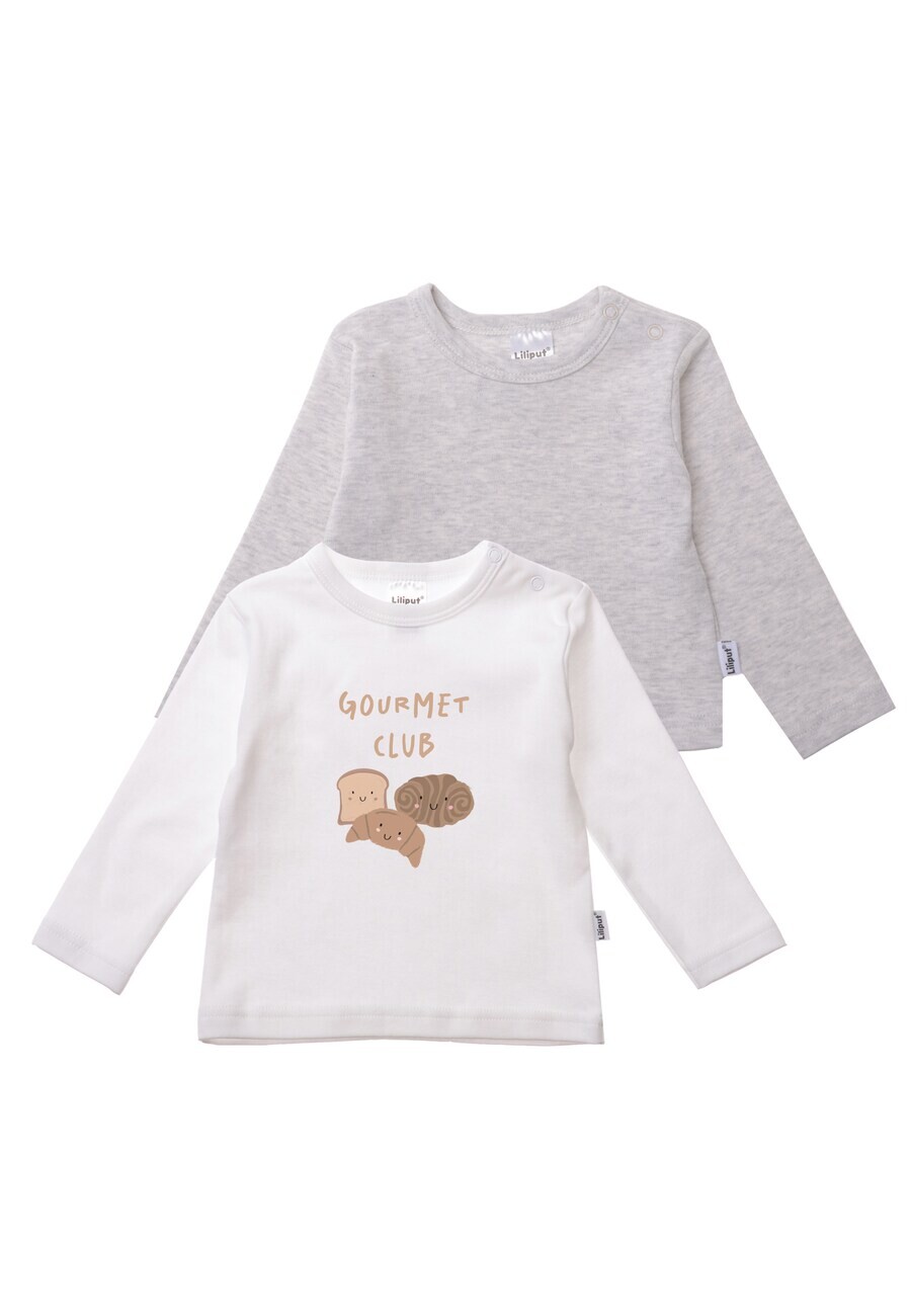 

Лонгслив LILIPUT Shirt Gourment Club, цвет grey/white