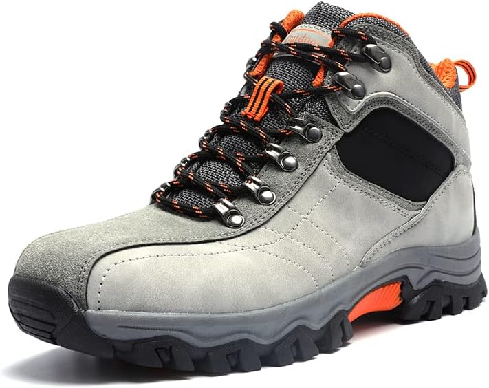 

Водонепроницаемые походные ботинки PILLUREN средней высоты для мужчин - прочная и удобная обувь для активного отдыха, оранжевый/серый