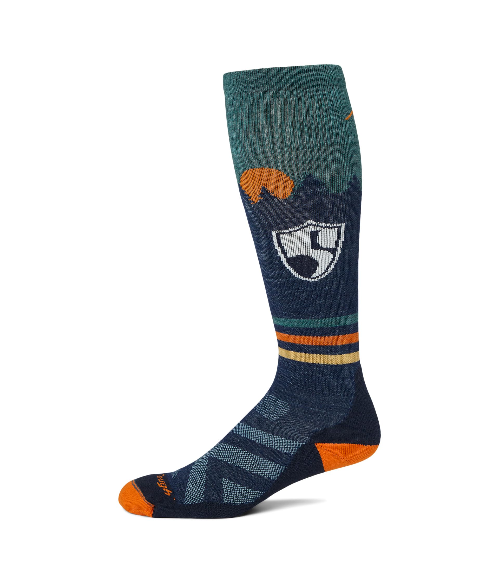

Носки Darn Tough Vermont High Fives OTC Midweight with Cushion, цвет Eclipse