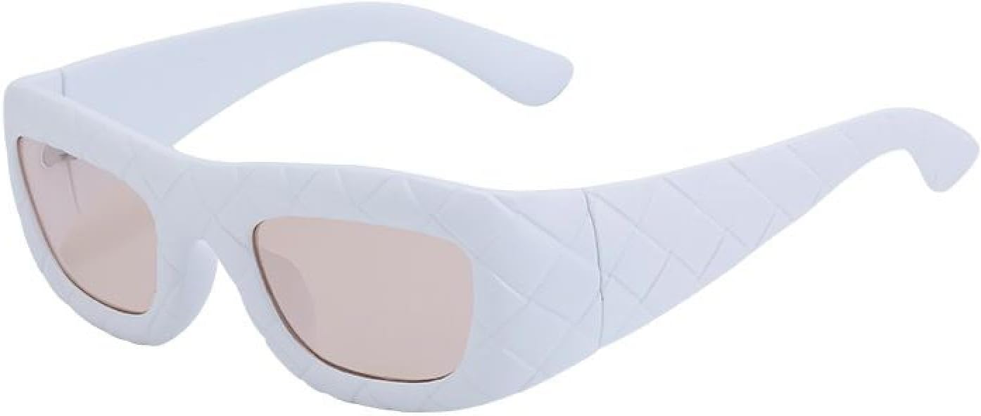 

Модные прямоугольные солнцезащитные очки с плетением Intrecciato для женщин и мужчин, роскошные, популярные винтажные очки для мужчин и женщин generic, C6whitechampagne