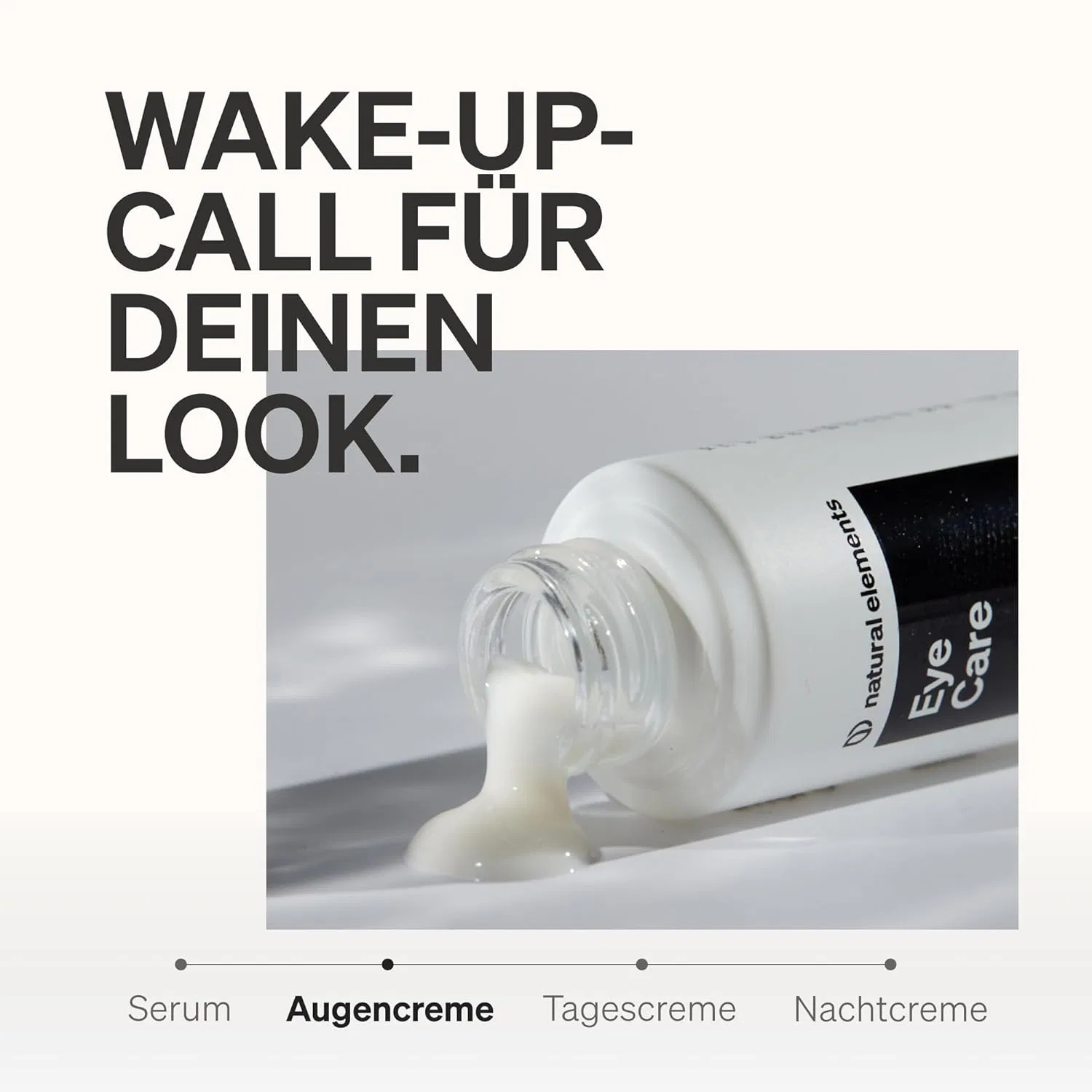 Крем для глаз Eye Care с гиалуроновой кислотой и кофеином, 15 мл Natural Elements — фото 4