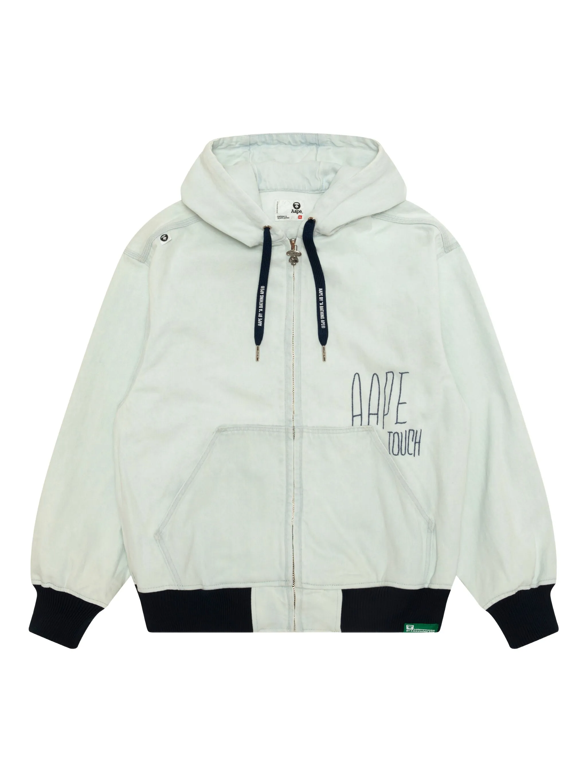 

Куртка на молнии с капюшоном Aape By A Bathing Ape, синий