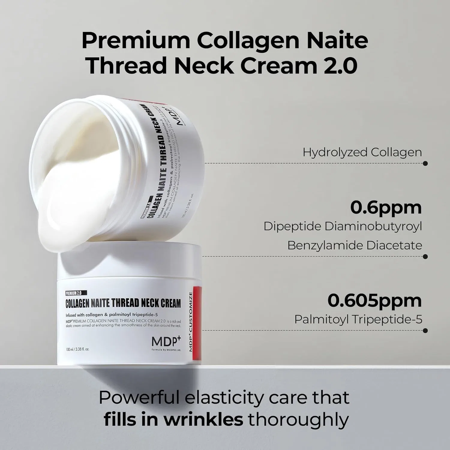 Крем для лица Mdp — Дневной + PREMIUM COLLAGEN NAITE THREAD NECK CREAM .0 для шеи и декольте, 100 мл — фото 2