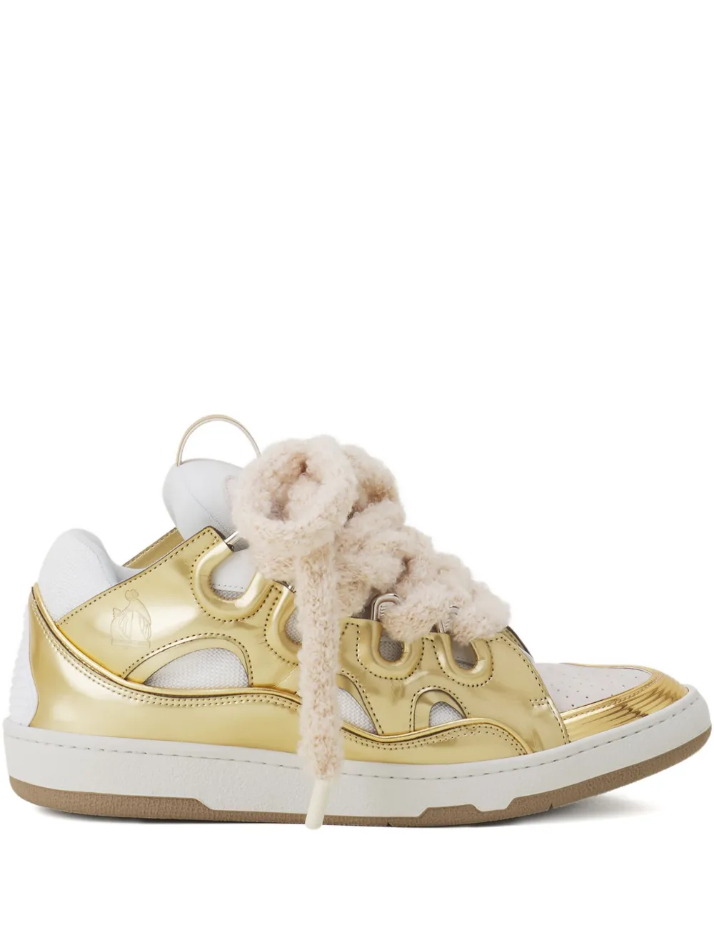 

Кроссовки на шнуровке Lanvin, белый