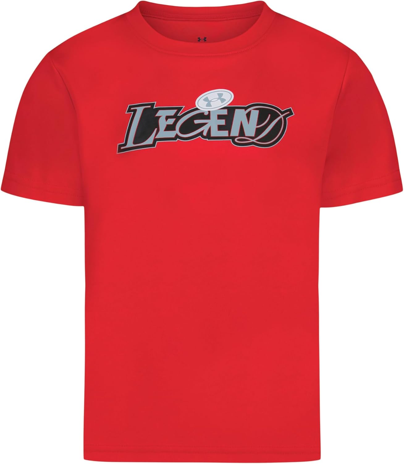 

Детская футболка Under Armour с круглым вырезом, легкая и дышащая., Red Legend