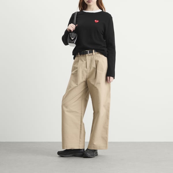 Свитер с красной эмблемой U, вязаный Comme Des Garçons Play, черный — фото 4