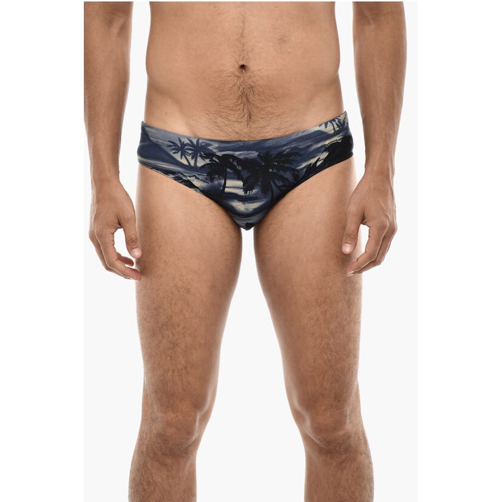 

Пляжные принт плавки-комбинация Dsquared2, Blue