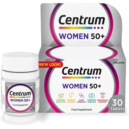 

Centrum для женщин старше 50 лет, мультивитаминные и минеральные таблетки, 30 таблеток