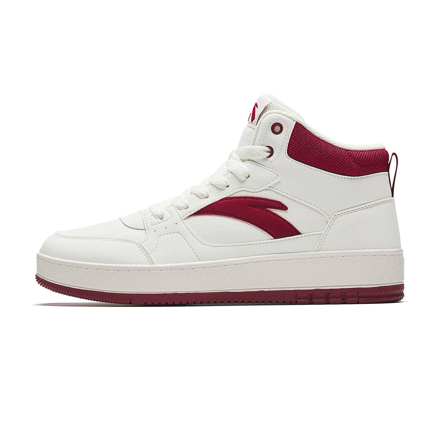 

ANTA Оригинальные, износостойкие и легкие высокие кроссовки для скейтбординга, мужские, белые, красные