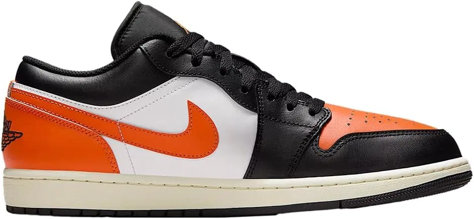 Мужские кроссовки Nike Air Jordan 1 Retro Low OG, Black/Starfish-White-Sail — фото 3