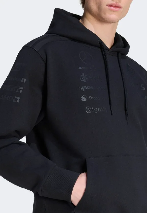 Толстовка amg petronas formula 1 team night driver Adidas Performance, Black — фото 3