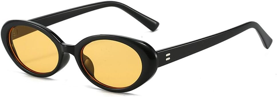 

Ретро винтажные овальные солнцезащитные очки для женщин, круглые солнцезащитные очки для мужчин, защита от ультрафиолета UV400, панк-стиль, роскошные очки для женщин HHZZYVY, Black-yellow