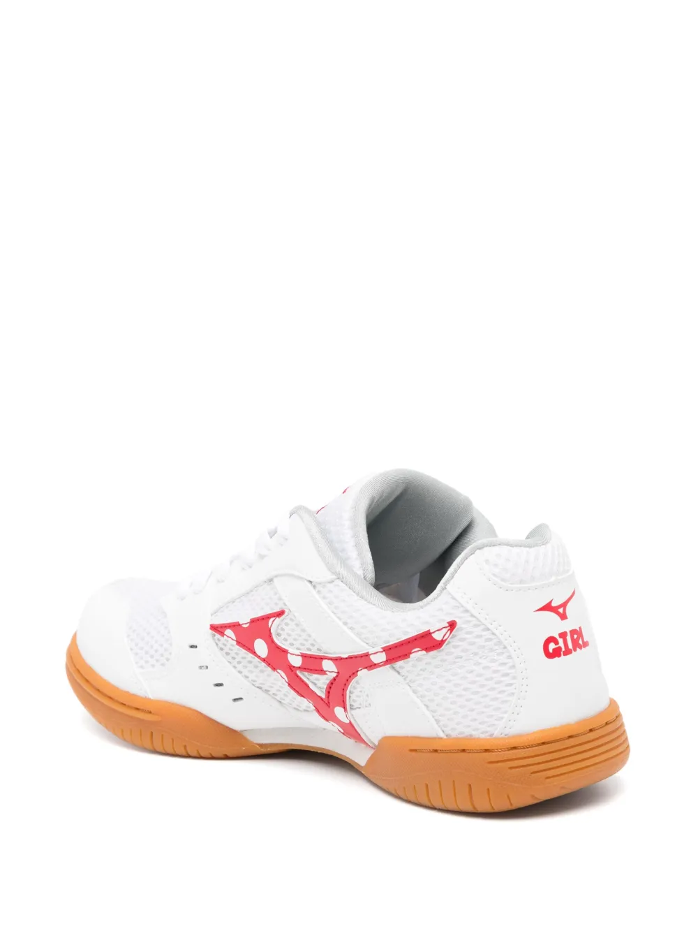 Кроссовки в горох из коллаборации с Mizuno Comme Des Garçons Girl, белый — фото 3