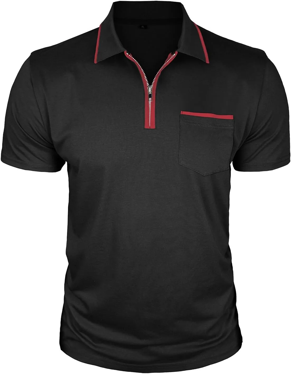 

Футболка-поло мужская 2026, короткий рукав, casual, цветной блок, slim fit, для гольфа, спортивная, с карманом