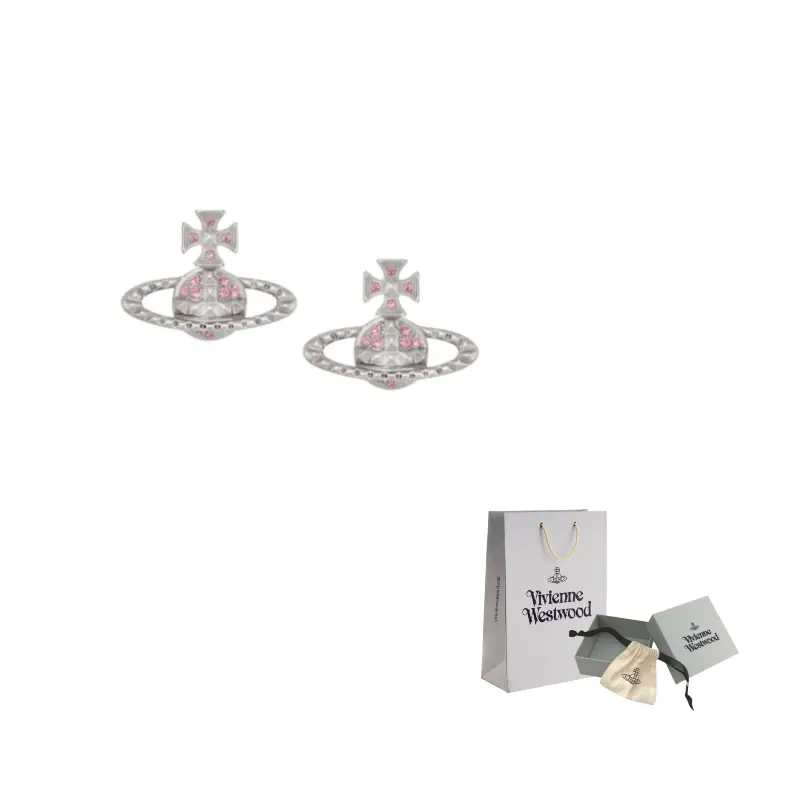 

Серьги с кристаллами Vivienne Westwood, розовый