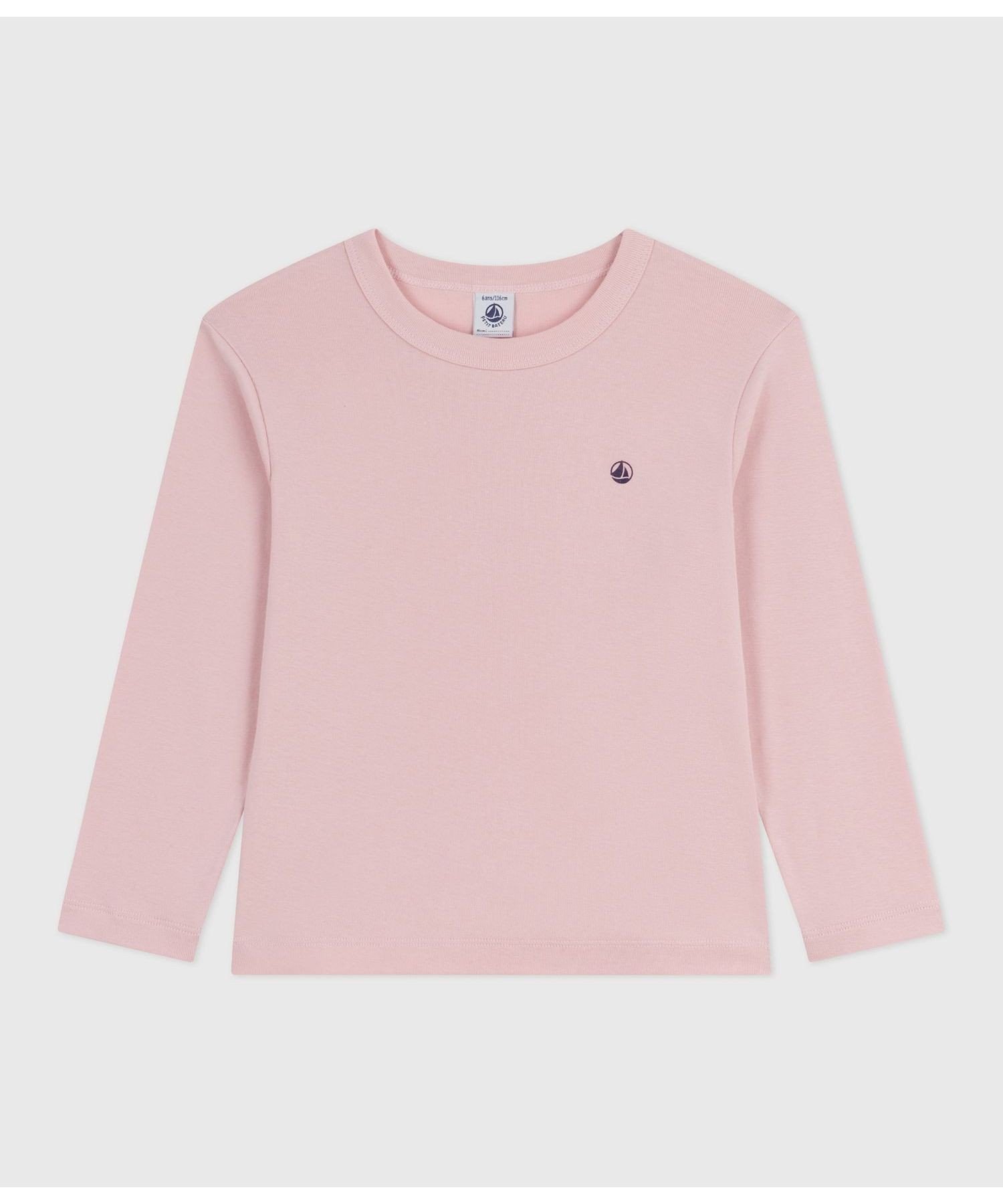 Футболка с длинными рукавами PETIT BATEAU, Light Pink