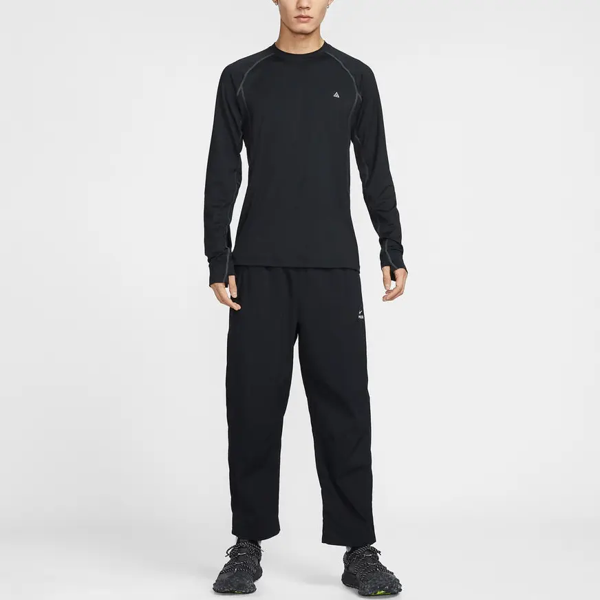 Nike Футболка ACG для мужчин, черная, с круглым вырезом — фото 3