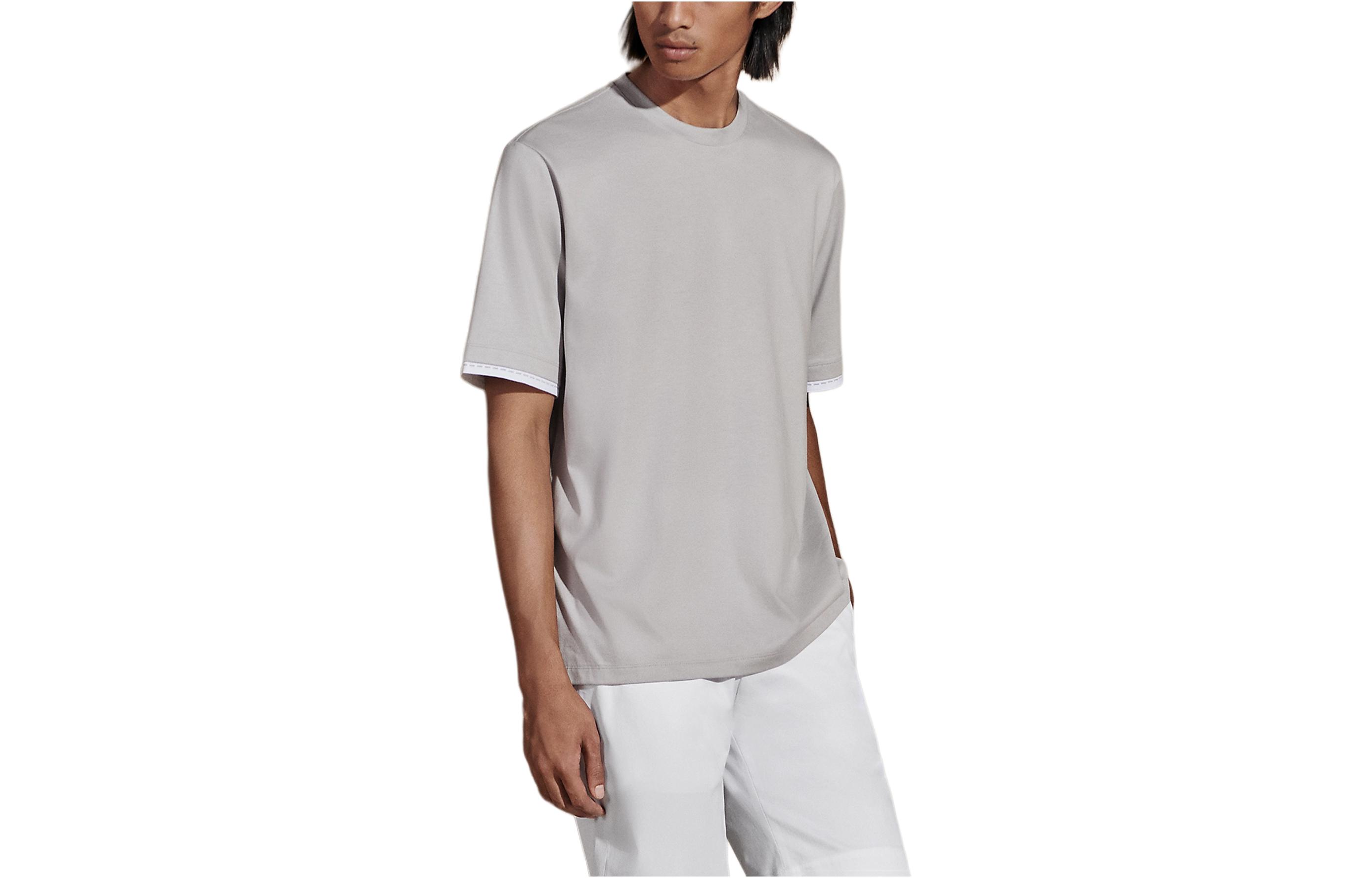 

Футболка мужская туманно-белая HERMES