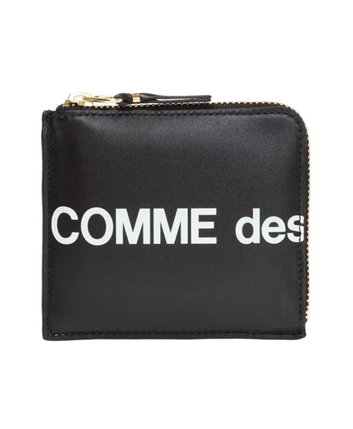 

Кошелек с логотипом и застежкой молнией Comme Des Garçons, черный