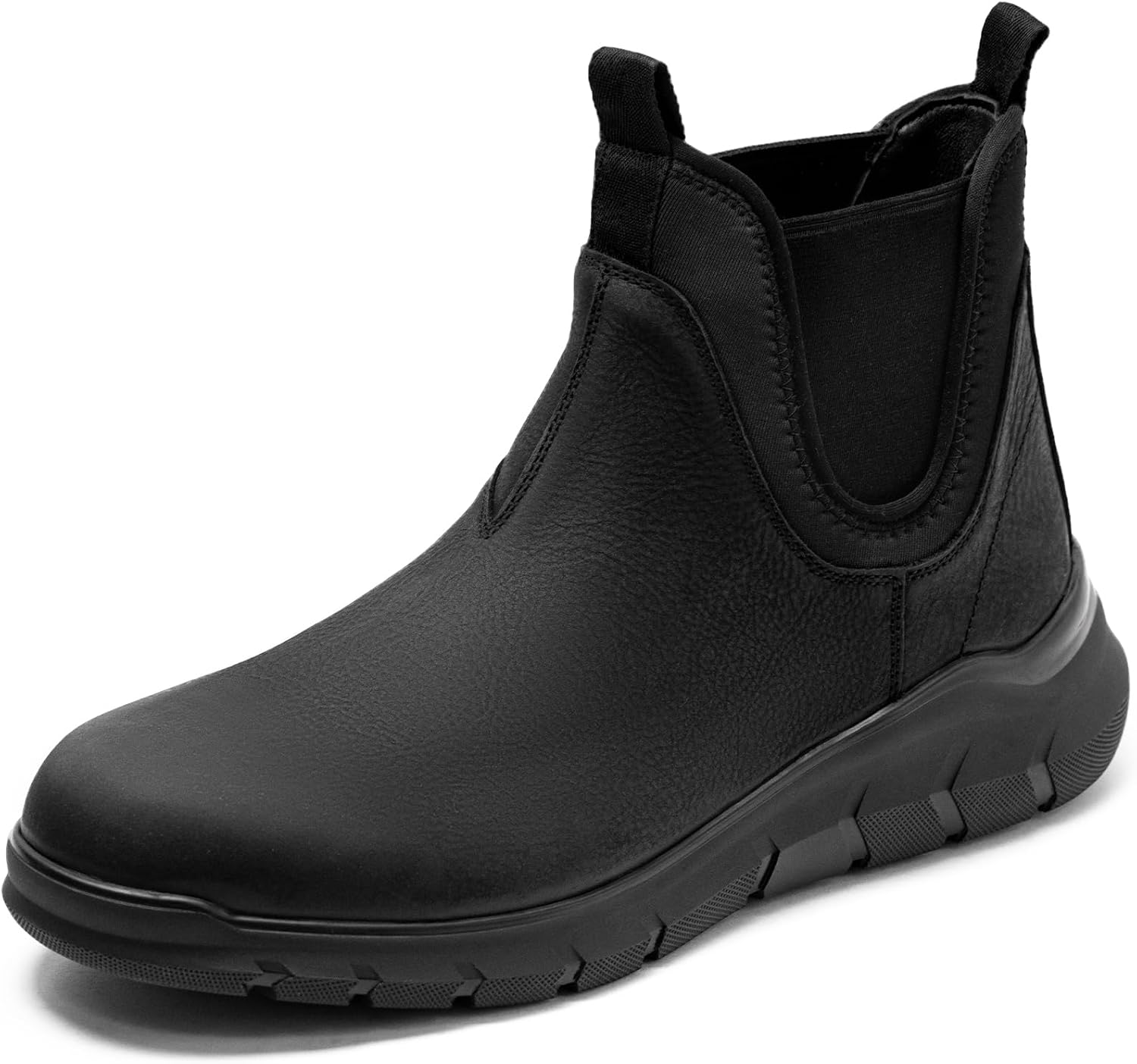 

Мужские ботинки «челси» Arkbird с широким носком, промасленной кожей, для повседневной носки, походов и кемпинга, черный