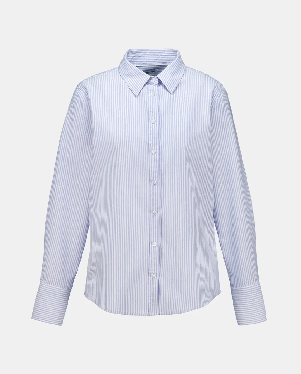 

Женская оксфордская рубашка с длинным рукавом Easy Wear, светло-голубой
