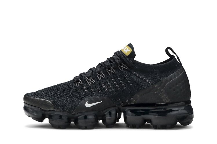 Кроссовки Nike Wmns Air VaporMax Flyknit 2 'Metallic Gold', черный — фото 3