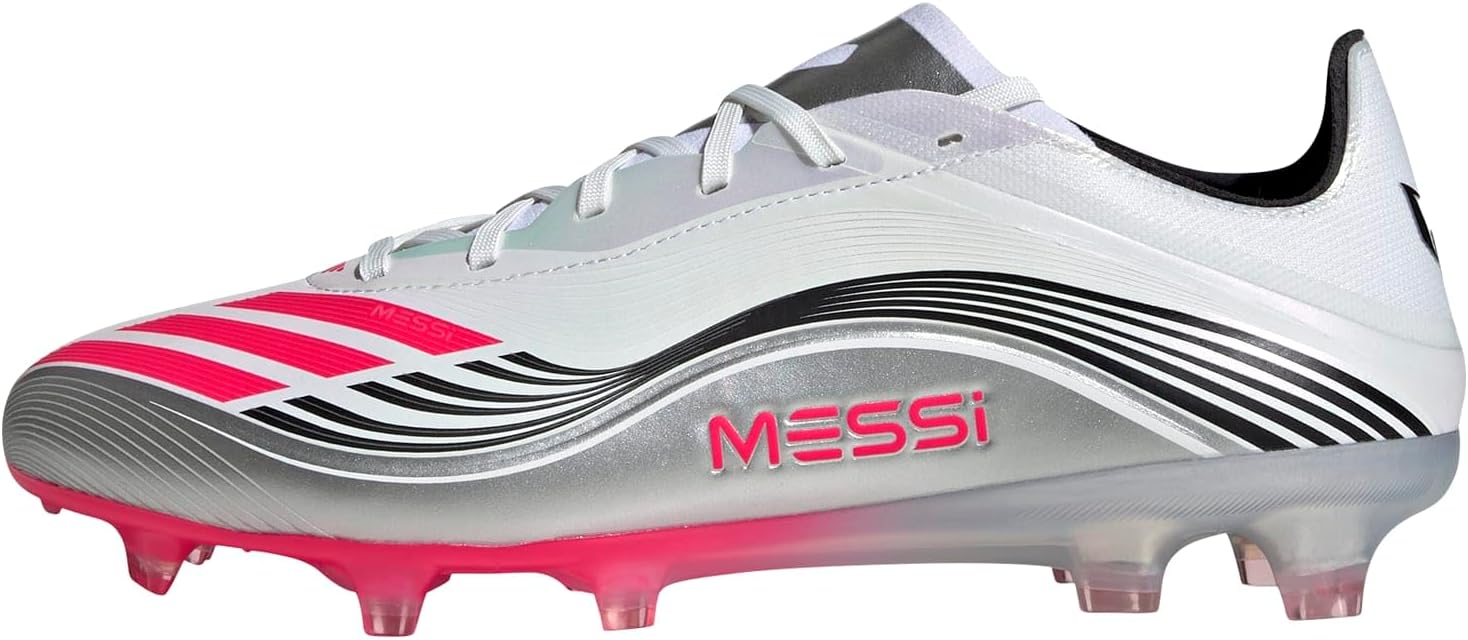 

Футбольные бутсы adidas Unisex F50 Messi Pro для взрослых, для твердого грунта, белый/красный