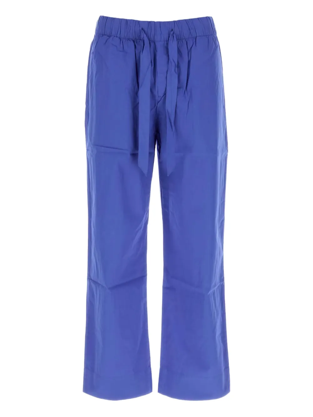 

Пижамные брюки из хлопка на завязках TEKLA, синий