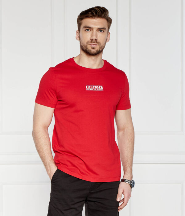 Футболка Tommy Hilfiger Slim Fit, красный — фото 3