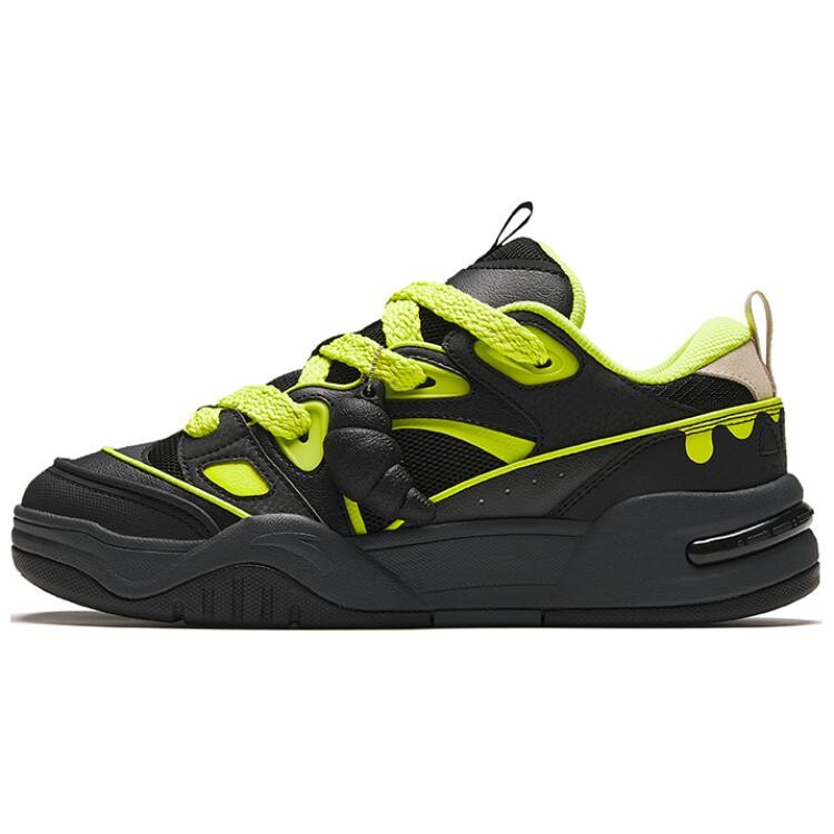 

Кроссовки ANTA AOJIE Skateboarding Shoes Men Low-top Base Black/Sheon Yellow, желтый