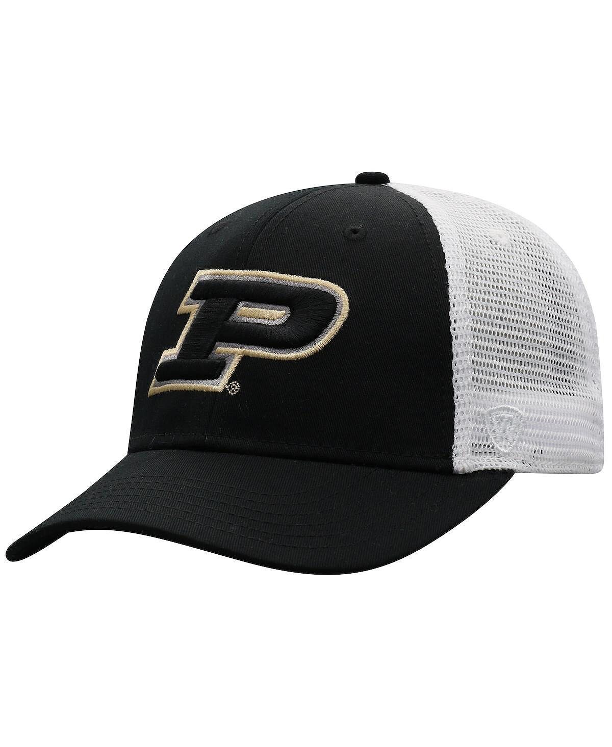 

Мужская черно-белая кепка Purdue Boilermakers Trucker Snapback Top of the World