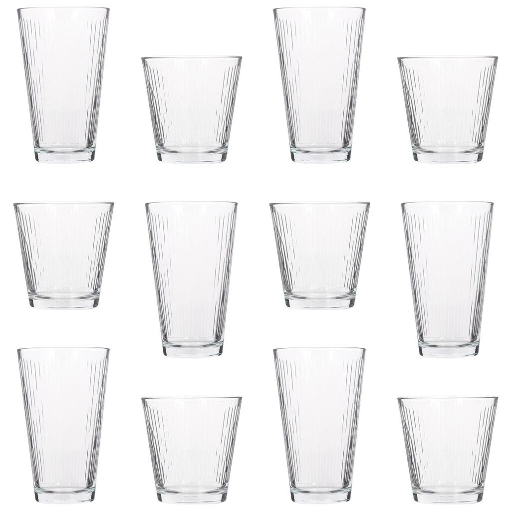 

Набор стаканов и стаканов Nora Highball, 12 предметов — большой стакан для воды, джина, сока, коктейльного напитка, стаканы Hi Ball, набор стеклянной посуды — от LAV