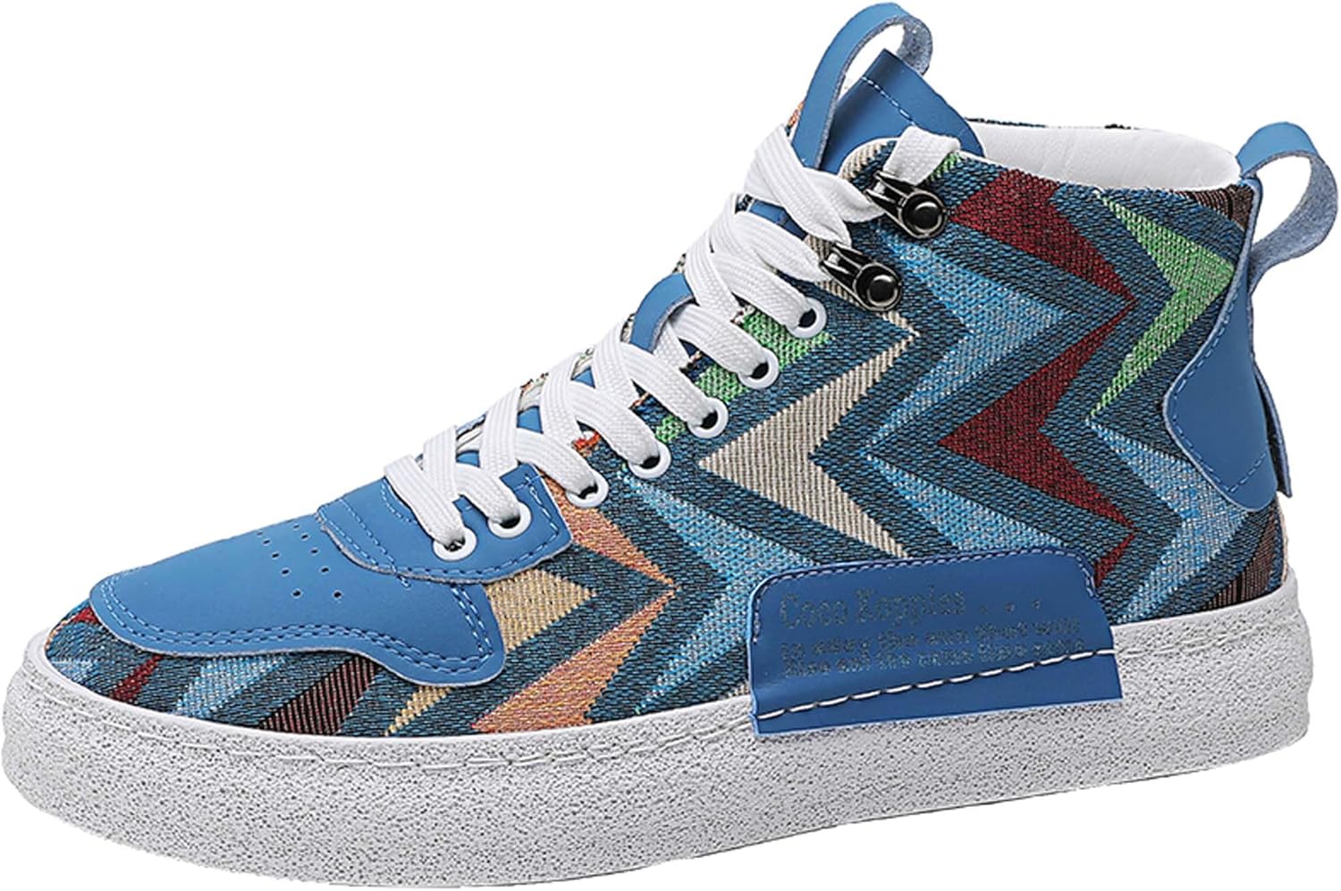 

Летние дышащие кроссовки средней высоты, модные кроссовки, ретро и простые классические мужские повседневные туфли Generic, синий