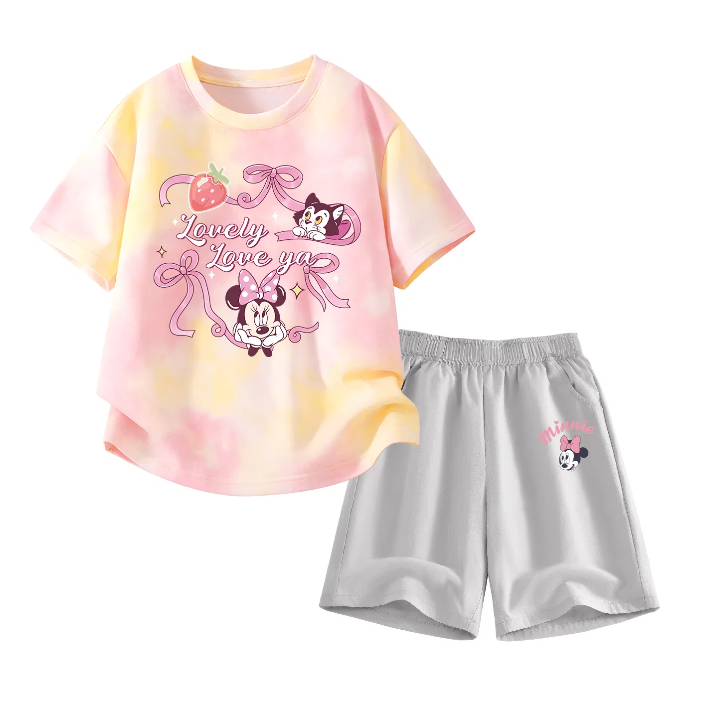 Детский спортивный костюм Disney Kids Casual Sportswear желто-розовый